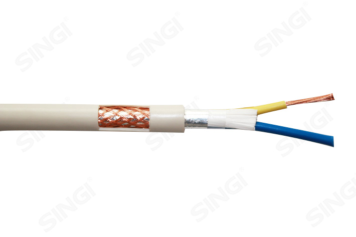 RVVP型铜导体聚氯乙烯绝缘聚氯乙烯护套带屏蔽软电线2X1.0